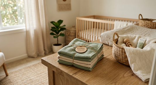 Bamboo Cotton Washcloth Set