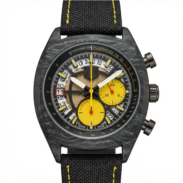 Monza Flyback Chronometer Black and Yellow