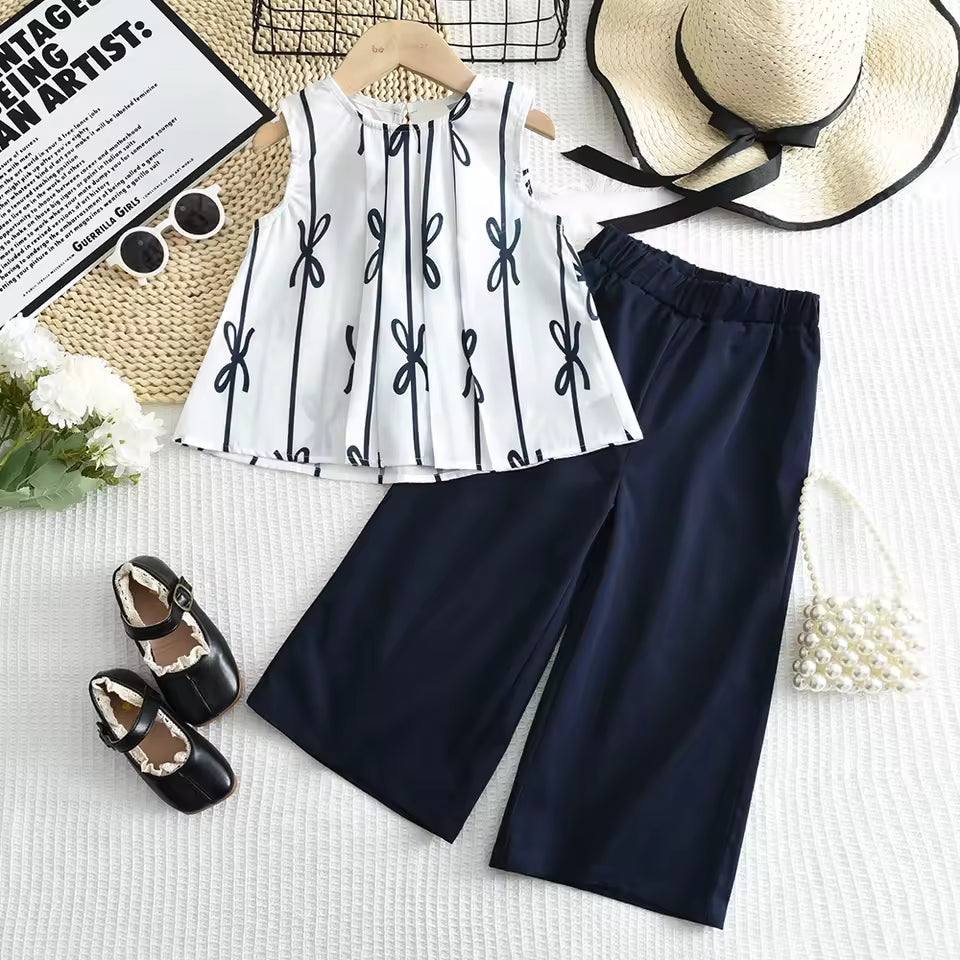 Childrens Set Tank Top and Wide-leg Pants
